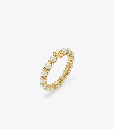 tory burch miller stud ring|tory burch kira pearl ring.